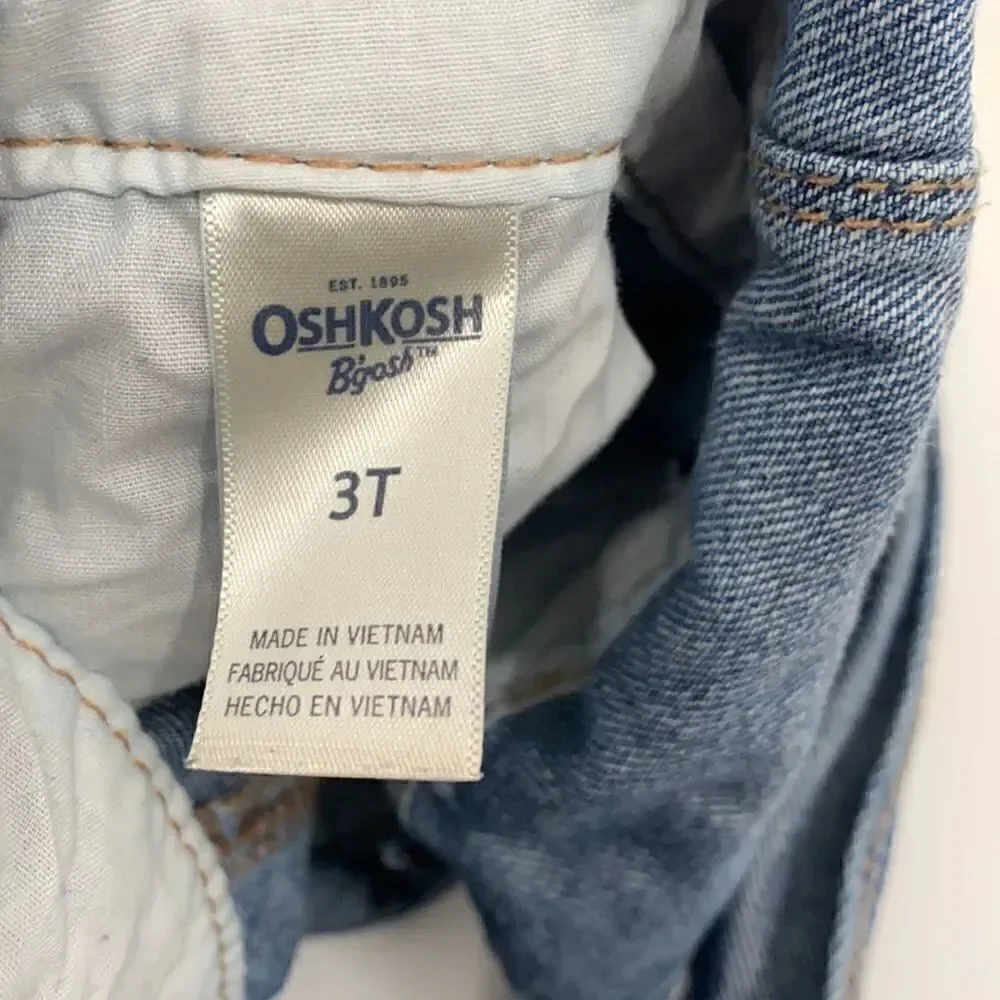 OshKosh B’gosh denim skirt/dress overalls Size 3T